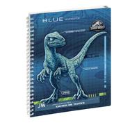 EXACOMPTA Cahier de textes Jurassic World Blue 17 x 22 cm - Visuel