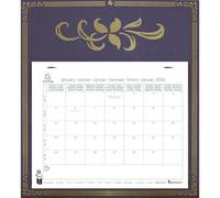 Exacompta 33311E - Calendrier mensuel avec feuillets détachables 24 x 18cm - Sur support plaque imprimée Skytos 27,5 X 30,5 cm - Janvier à décembre 2026