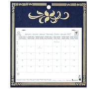 Exacompta - Calendrier mensuel EasyCal Skytos 24x18cm - 2027 - Bleu | 12 Feuilles détachables, Carte perforée pour fixation murale, Fabriqué en France