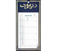 EXACOMPTA Calendrier mensuel support skytos 330x160 230x130 mm (bleu ou rouge)