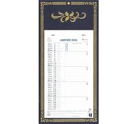 EXACOMPTA Calendrier mensuel support skytos 330x160 230x130 mm (bleu ou rouge)