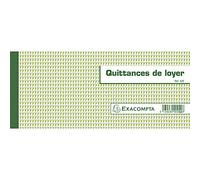 Exacompta Carnet à souche Quittances de loyer 50 feuilles 101 x 165 mm