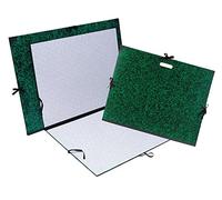 EXACOMPTA Carton à dessin Annonay avec 3 paires de cordons marbré vert 72x52 cm