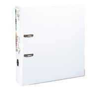 Exacompta - Carton de 10 classeurs à levier A4 MAXI Prem'Touch - Blanc | Dos 80 mm - Mécanique 80 mm - Dimensions extérieures : 32 x 30 x 8 cm