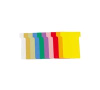 EXACOMPTA Carton de 10 étuis de 100 fiches en T n°1,5 - L45 x H53 x l36 x h15 mm - Couleurs assorties
