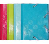 Exacompta chemise 3 rabats Colorspan pochette 12x16cm assortie