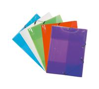 Exacompta Chemise 3 rabats Crystal colours - Assortis
