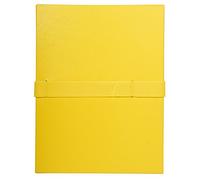 Exacompta Chemise extensible Balacron sans rabat à scratch dos 12 cm - Jaune