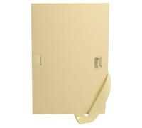 Exacompta Chemise à Dos Extensible Papier Toilé Folio 16 cm Mastic