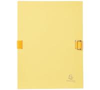 Exacompta Chemise à Dos Extensible Papier Toilé - Jaune