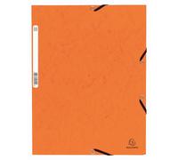 Chemise à élastiques 3 rabats carte lustrée 355g/m2 - Orange
