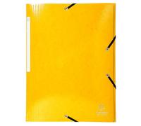 Chemise à élastiques 3 rabats Maxi capacity carte lustrée pelliculée 425gm2 Iderama A4 - Jaune
