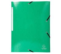 Chemise à élastiques 3 rabats Maxi capacity carte lustrée pelliculée 425gm2 Iderama A4 - Vert foncé