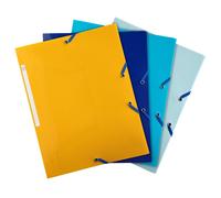 EXACOMPTA Chemise à élastiques 3 rabats polypropylène recy eeBlue - A4 - Couleurs assorties