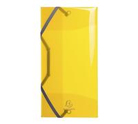 Exacompta Chemise 3 rabats à élastiques IDERAMA PP - 5/10e semi-translucide - 23,5x12cm - assorties