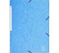 Chemise à élastiques Maxi capacity carte lustrée 425gm2 - A4 - Turquoise