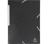 Exacompta Chemise à élastiques Maxi Capacity carte lustrée 425 g/m² A4 Noir