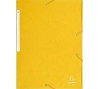 Exacompta Chemise à élastiques Maxi capacité Nature Future carte lustrée 425gm² A4 Jaune