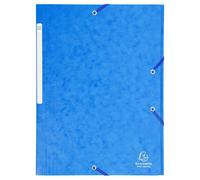 Chemise à élastiques Maxi capacity carte lustrée 425gm2 - A4 - Bleu