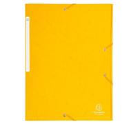 EXACOMPTA Chemise à élastiques Maxi capacity carte lustrée 425gm2 - A4 - Jaune