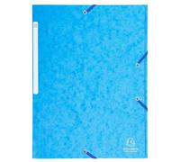Chemise à élastiques Maxi capacity carte lustrée 425gm2 - A4 - Turquoise