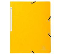 Exacompta Chemise à élastique Nature Future A4 sans rabat carte lustrée 400 g/m² Jaune