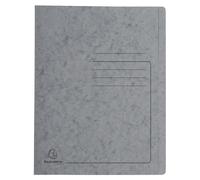 EXACOMPTA Chemise à lamelle carte lustrée 355gm2 - A4 - Gris