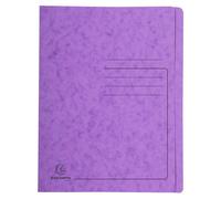 EXACOMPTA Chemise à lamelle carte lustrée 355gm2 - A4 - Violet
