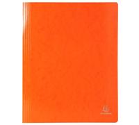 EXACOMPTA Chemise à lamelle carte lustrée pelliculée 355gm2 Iderama - A4 - Orange