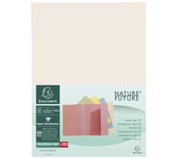 Exacompta Chemise à rabat Future® Jura 160 A4, 200 feuilles, 240 x 320 mmen carte couleur crème, lot de 100