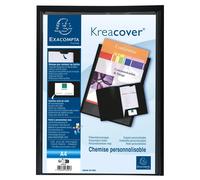 EXACOMPTA Chemise de présentation polypropylène souple Krea Cover - A4 - Noir