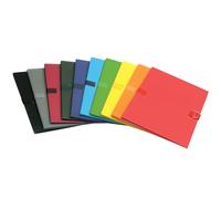 Lot de 10 Chemise à dos extensible, papier toilé, coloris assortis 10 teintes
