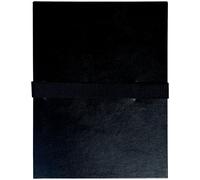 Exacompta Chemise extensible à rabat jusque 13 cm - Fermeture sangle Velcro - Capacité 1000 feuilles A4 - Noir