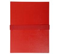 Chemise extensible à rabat Exacompta à velcro dos 13 cm rouge