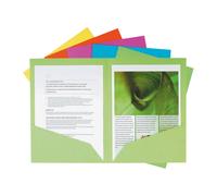 Exacompta Chemise fine Nature Future® 80 feuilles A4 24 x 32 cm Carton Couleurs assorties Lot de 25