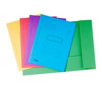 Exacompta Chemise imprimée 2 rabats Forever - carte recyclée 290g/m² - Format 24 x 32 cm - Dos 2 cm - Coloris assortis - Lot de 50