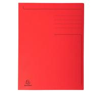 Exacompta Chemise imprimée 3 rabats Forever® 280 g/m² Folio rouge