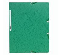 Exacompta Chemise Nature Future A4 à fermeture élastique sans rabat, 250 feuilles, 240 x 320 mm, carte, vert - Lot de 25