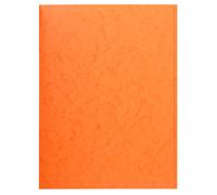 Exacompta – Chemise simple sans élastique 3 rabats – Carte lustrée 400 g/m² – A4 Orange