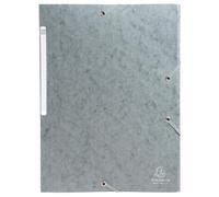 Chemises à élastiques carte lustrée 3 rabats monobloc - Gris