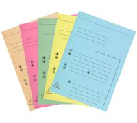 Exacompta Chemises dossier 2 rabats préimprimée 200 feuilles A4 en carte - Couleurs assorties - Lot de 25
