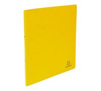 Exacompta Classeur Carte lustrée – 2 anneaux 15 mm – Dos 20 mm – Format A4 – Jaune