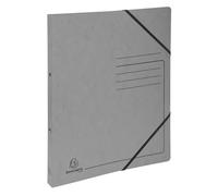 Classeur 2 anneaux 15mm carte lustrée imprimée - A4 - Gris