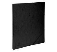 EXACOMPTA Classeur 2 anneaux 15mm carte lustrée imprimée - A4 - Noir