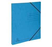 Classeur 2 anneaux 15mm carte lustrée imprimée - A4 - Turquoise
