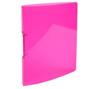 Classeur 2 anneaux 15mm IDERAMA PP polypropylène 5/10e - A4 - Rose