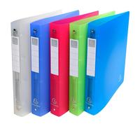 Classeur 4 anneaux plastifié Exacompta Chromaline A4 Maxi - Dos 3 cm coloris assortis