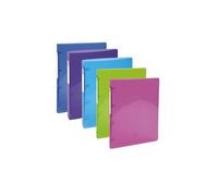 Exacompta Classeur 4 Anneaux Dia 30mm Iderama Polypro Souple 7/10 Brillant. Dos 4cm. Coloris Assortis