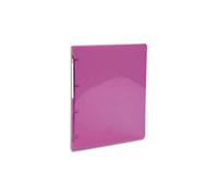 Exacompta Classeur Iderama PP 7/10e - 4 anneaux Ø30 mm - Dos 40 mm - A4 maxi - Rose