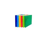 Classeur rembordé PP, A4, 4 anneaux, assorti